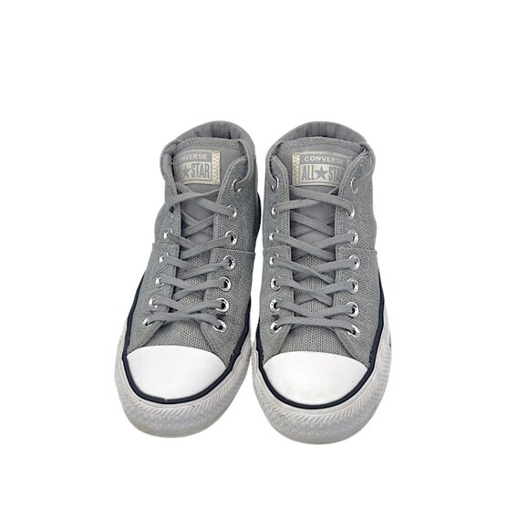 Converse Chuck Taylor All Star Mid Sneakers | Gray Mesh Canvas | Women’s 7 - Picture 3 of 10
